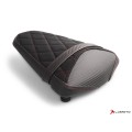 LUIMOTO DIAMOND Passenger Seat Covers for the YAMAHA YZF-R3 (15-24), YZF-R25 (14-20), and MT-03 (20-23)
